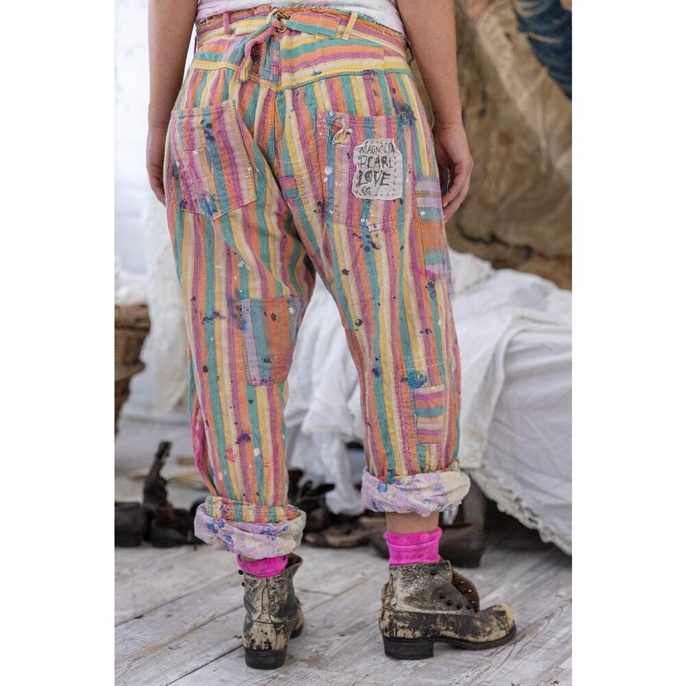 Magnolia Pearl Striped Miner Pants one size - Picture 3 of 12